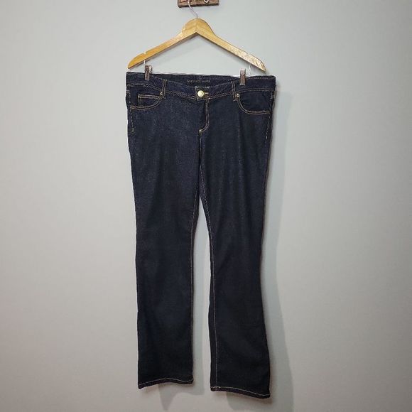 Michael Kors Denim - Michael Kors Dark Wash Bootcut Jeans with Embroidery on Back Pockets Size 14